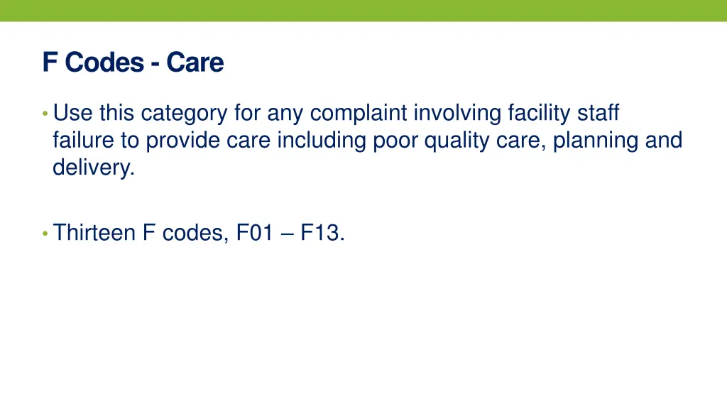 f codes care