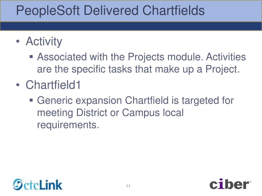 peoplesoft delivered chartfields 5