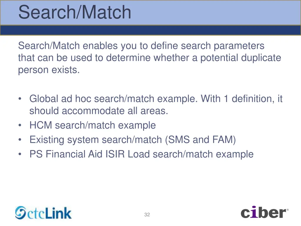 search match