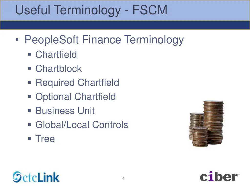 useful terminology fscm