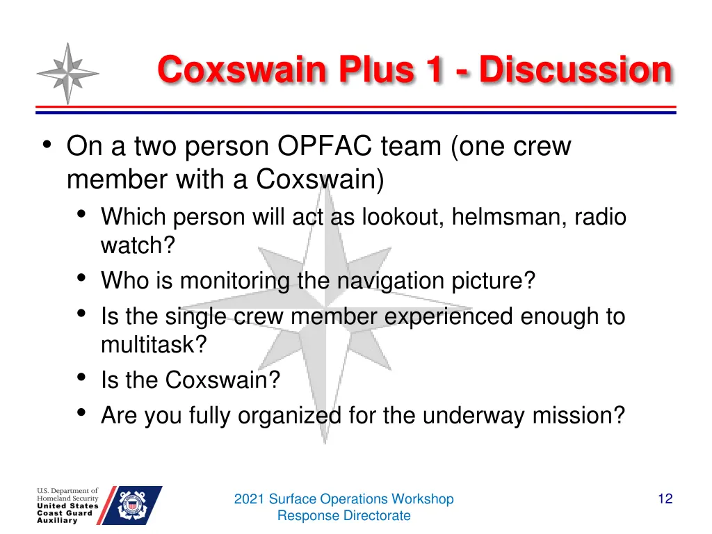 coxswain plus 1 discussion