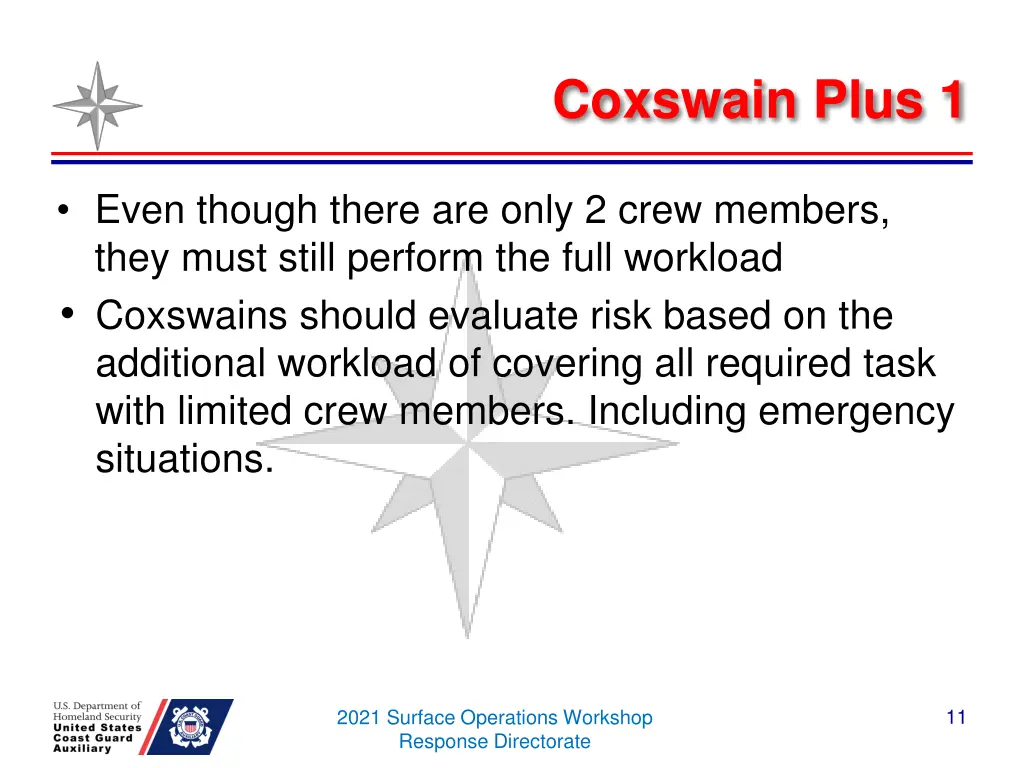 coxswain plus 1