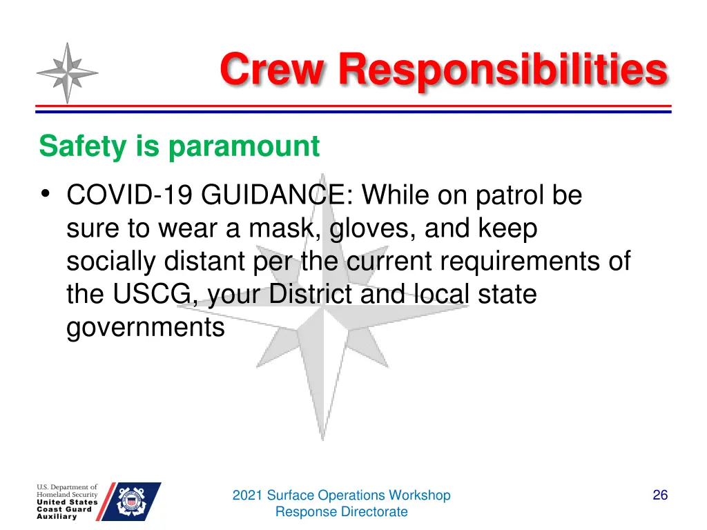 crew responsibilities 1