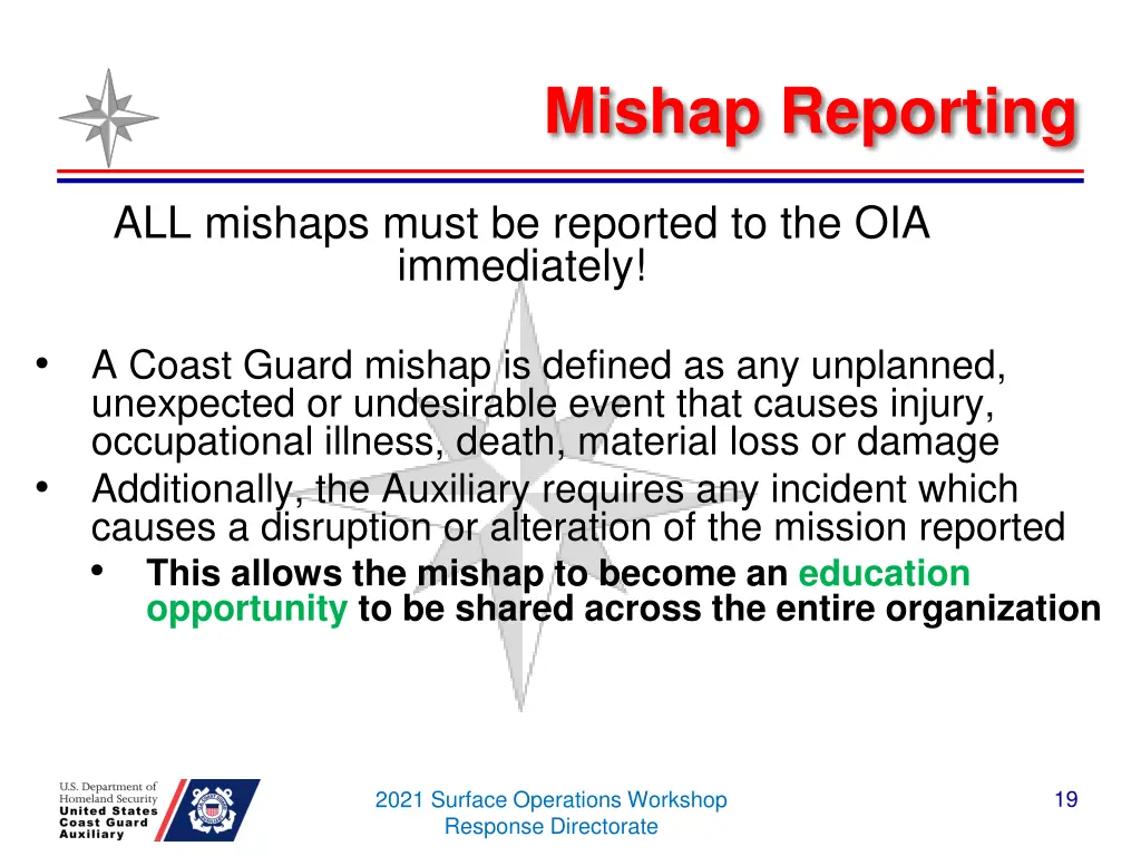 mishap reporting