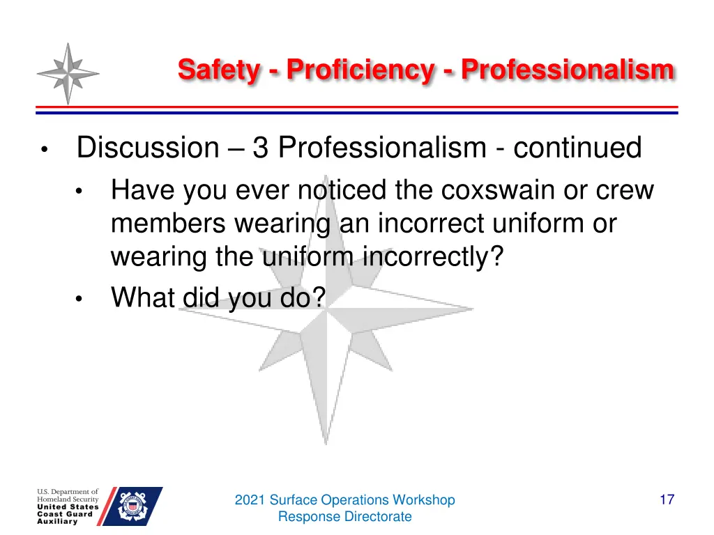 safety proficiency professionalism 3