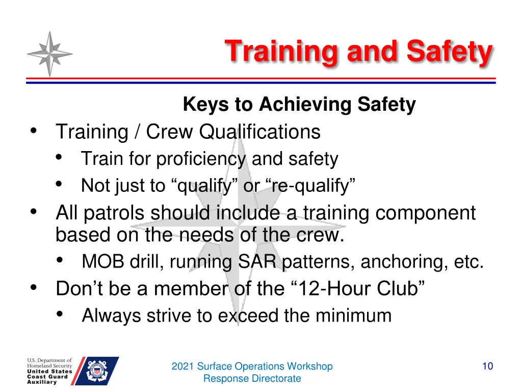 training and safety