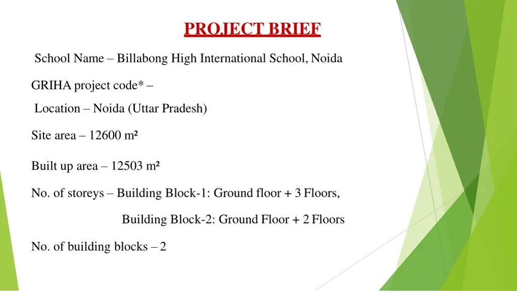 project brief