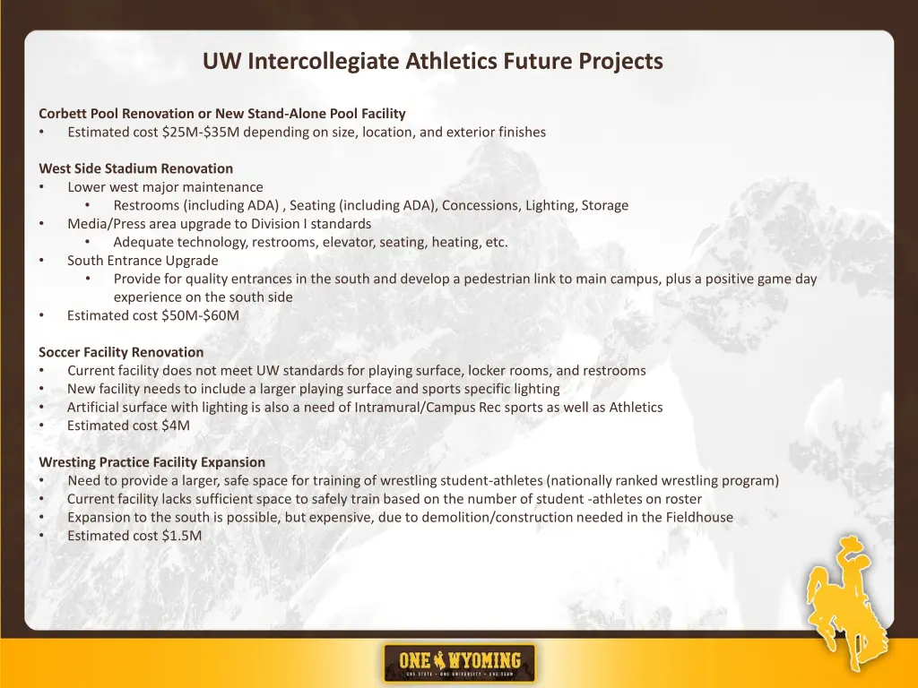 uw intercollegiate athletics future projects