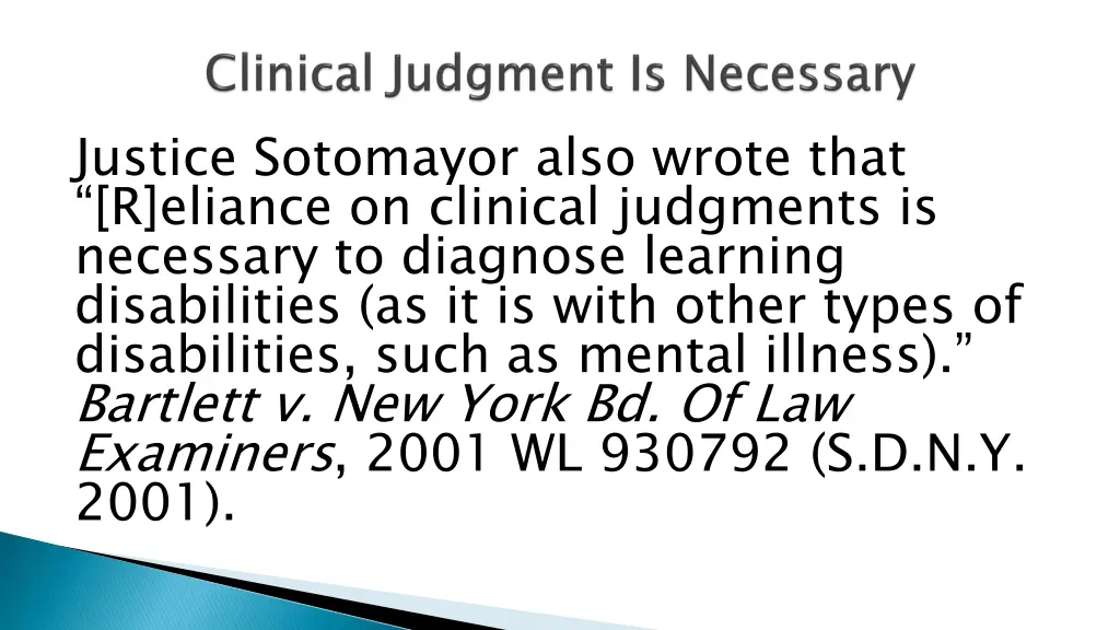 justice sotomayor also wrote that r eliance