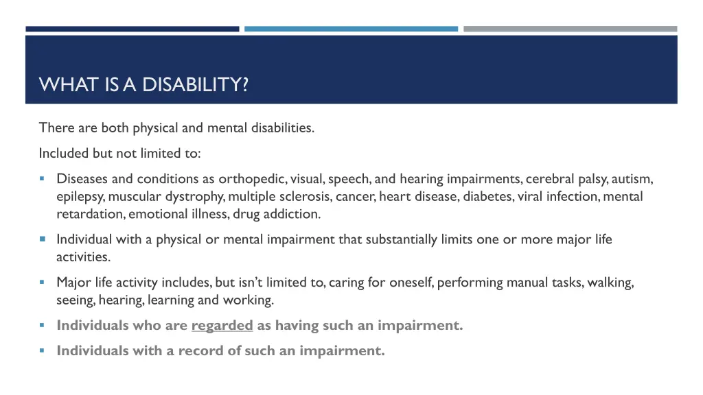 what is a disability