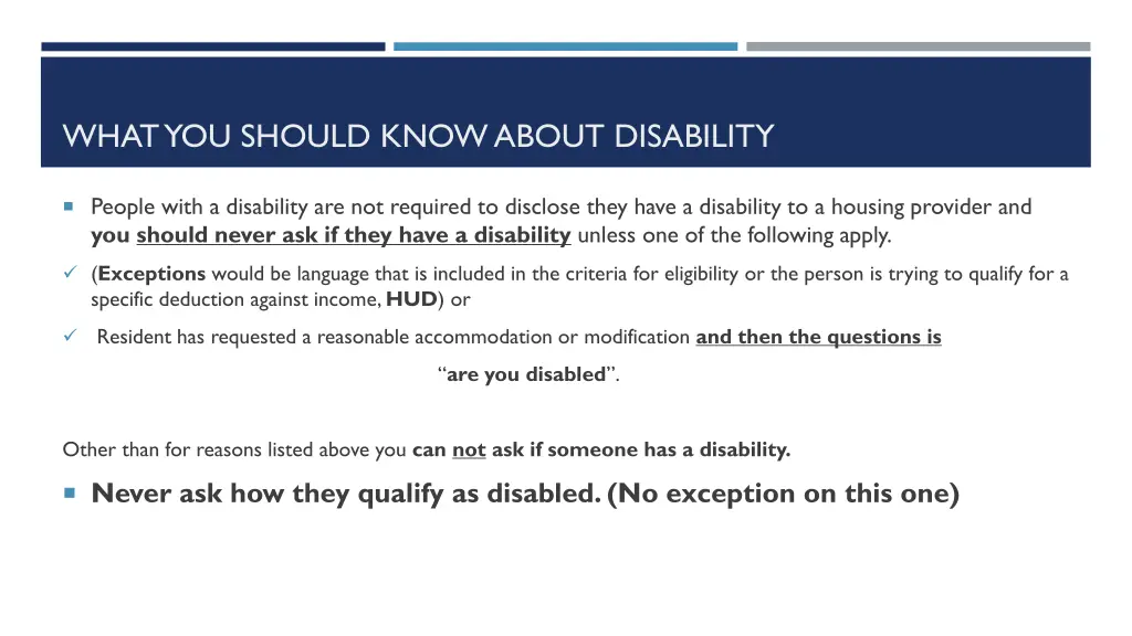 what you should know about disability