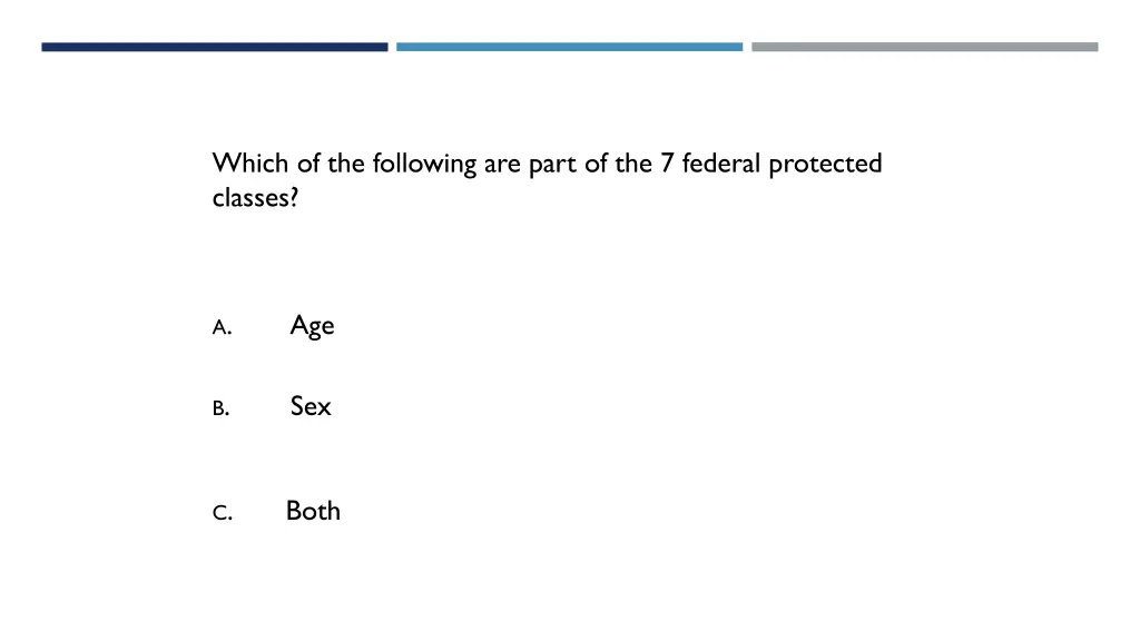 which of the following are part of the 7 federal