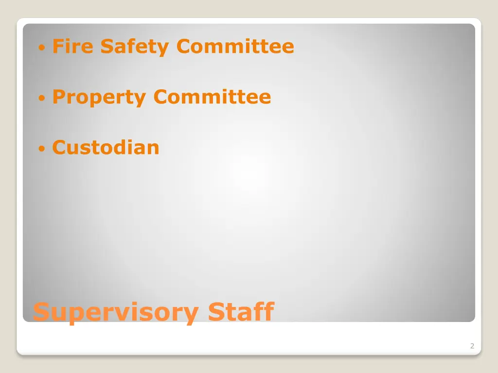 fire safety committee