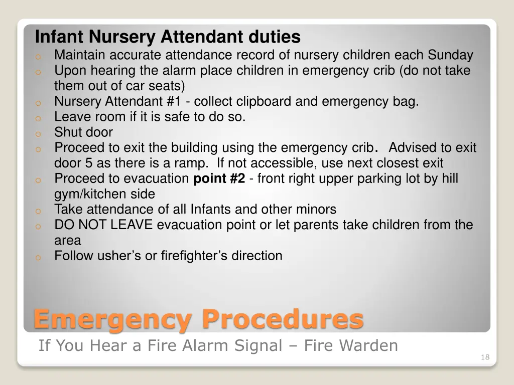 infant nursery attendant duties o maintain