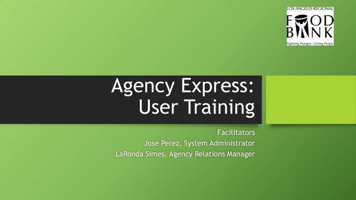 agency express user training