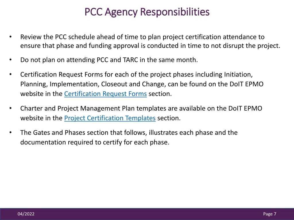 pcc agency responsibilities pcc agency 1