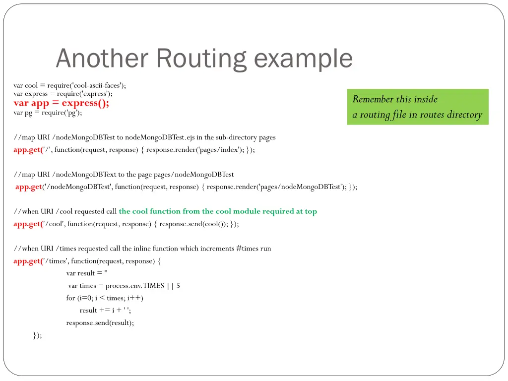 another routing example