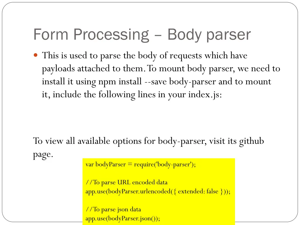 form processing body parser