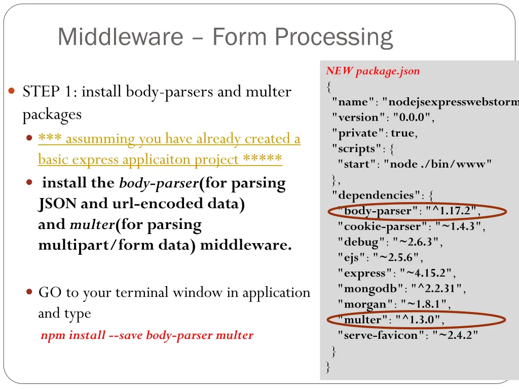 middleware form processing