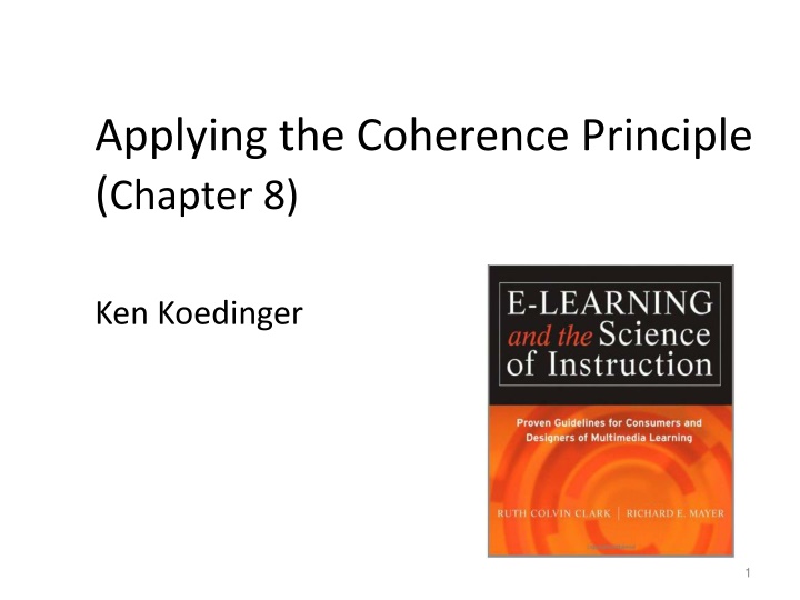 applying the coherence principle chapter 8