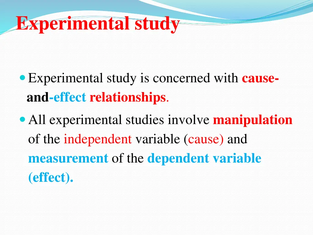 experimental study