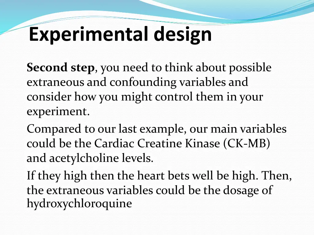 experimental design 1