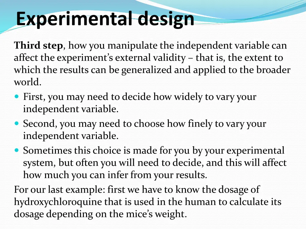 experimental design 2