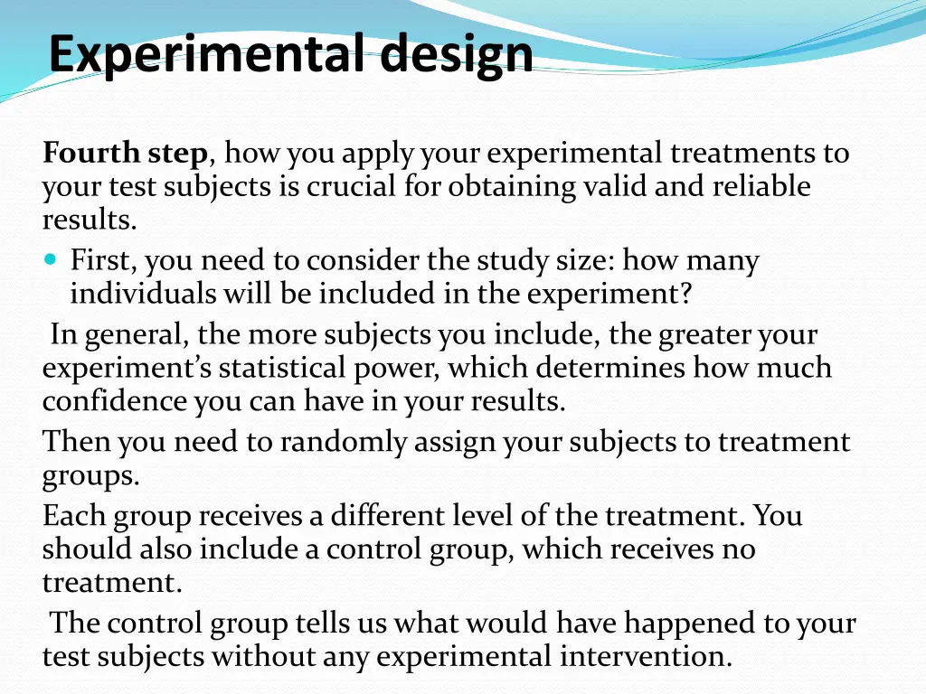 experimental design 3