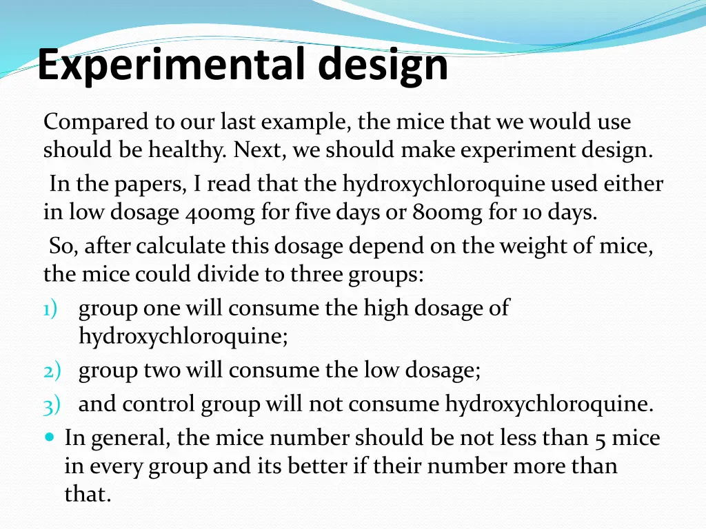 experimental design 4