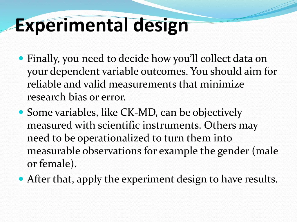 experimental design 5