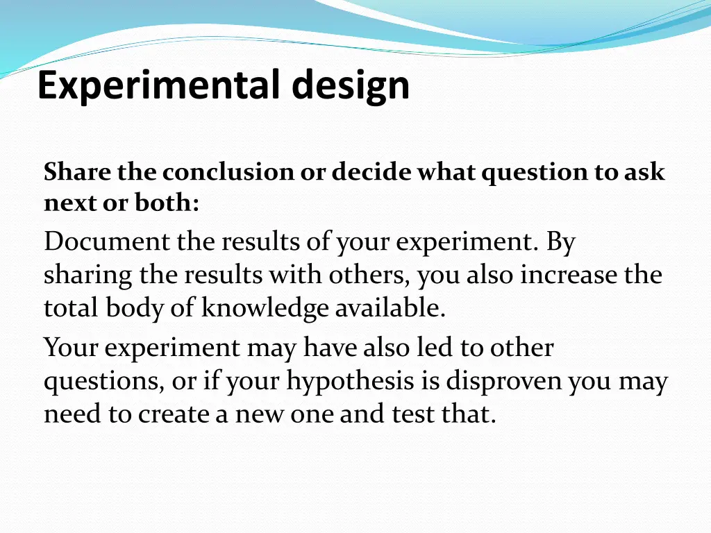 experimental design 7