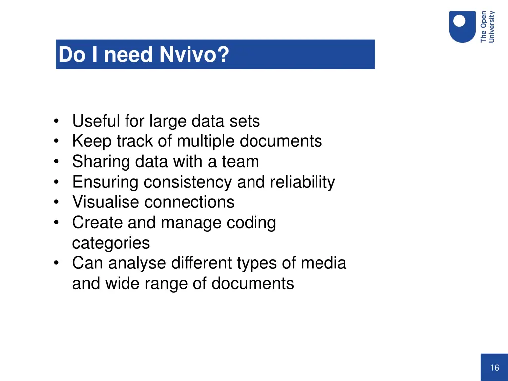 do i need nvivo