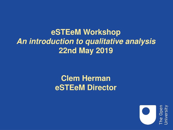 esteem workshop