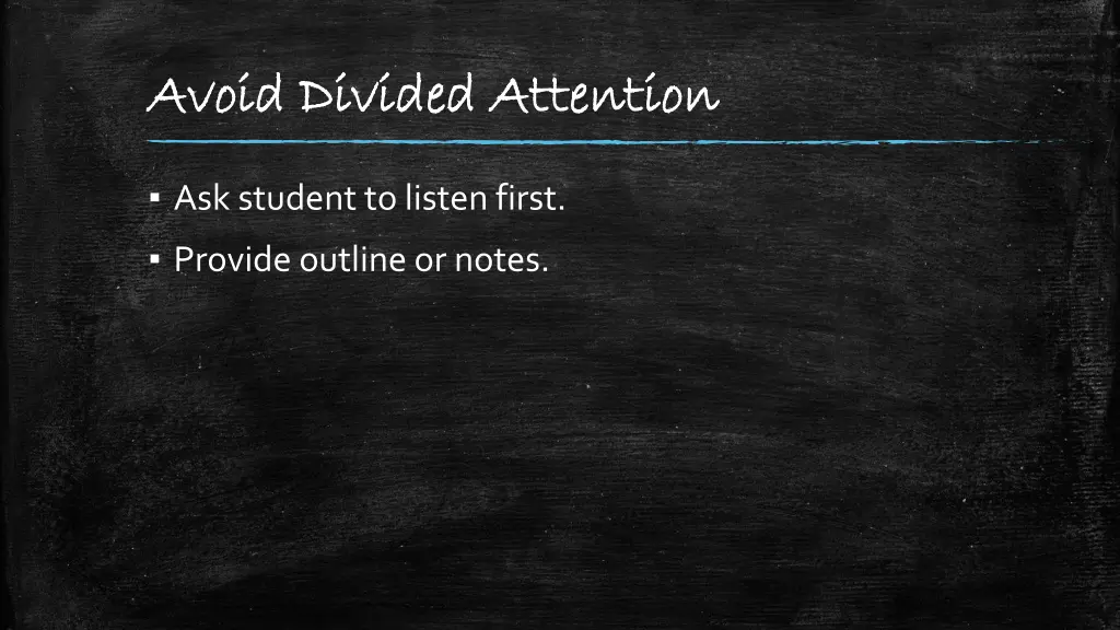 avoid divided attention avoid divided attention