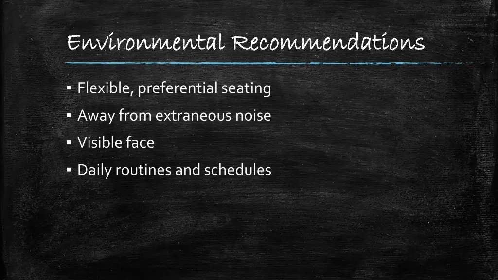 environmental recommendations environmental