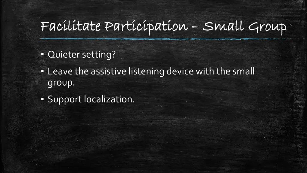 facilitate participation facilitate participation 1