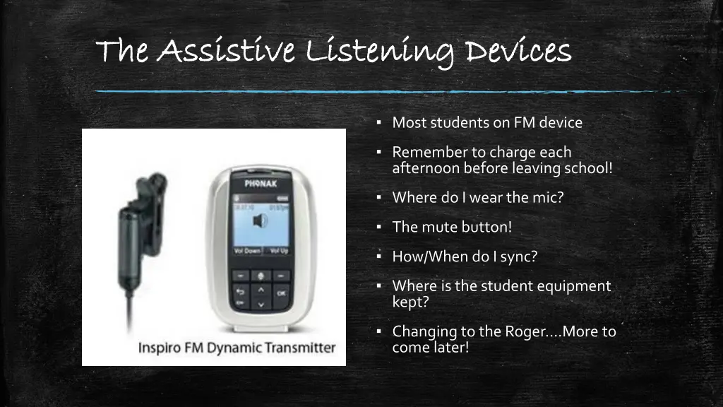 the assistive listening devices the assistive