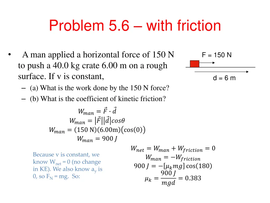 problem 5 6 with friction