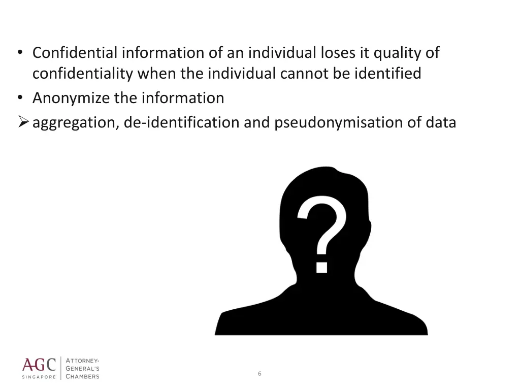 confidential information of an individual loses