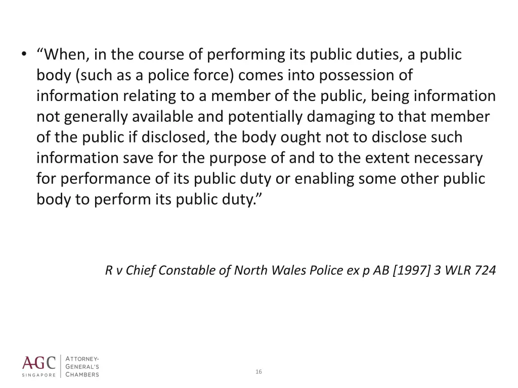 when in the course of performing its public