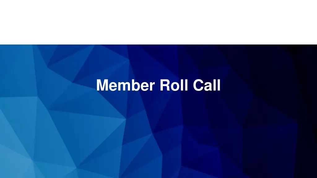 member roll call