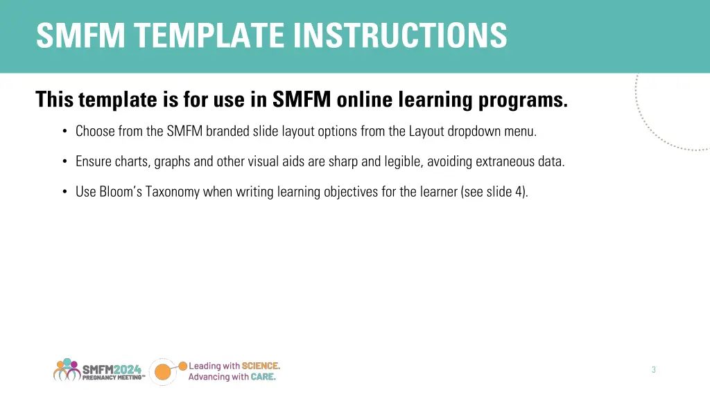 smfm template instructions