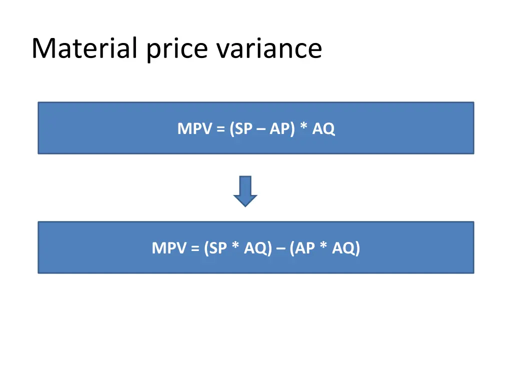 material price variance 1