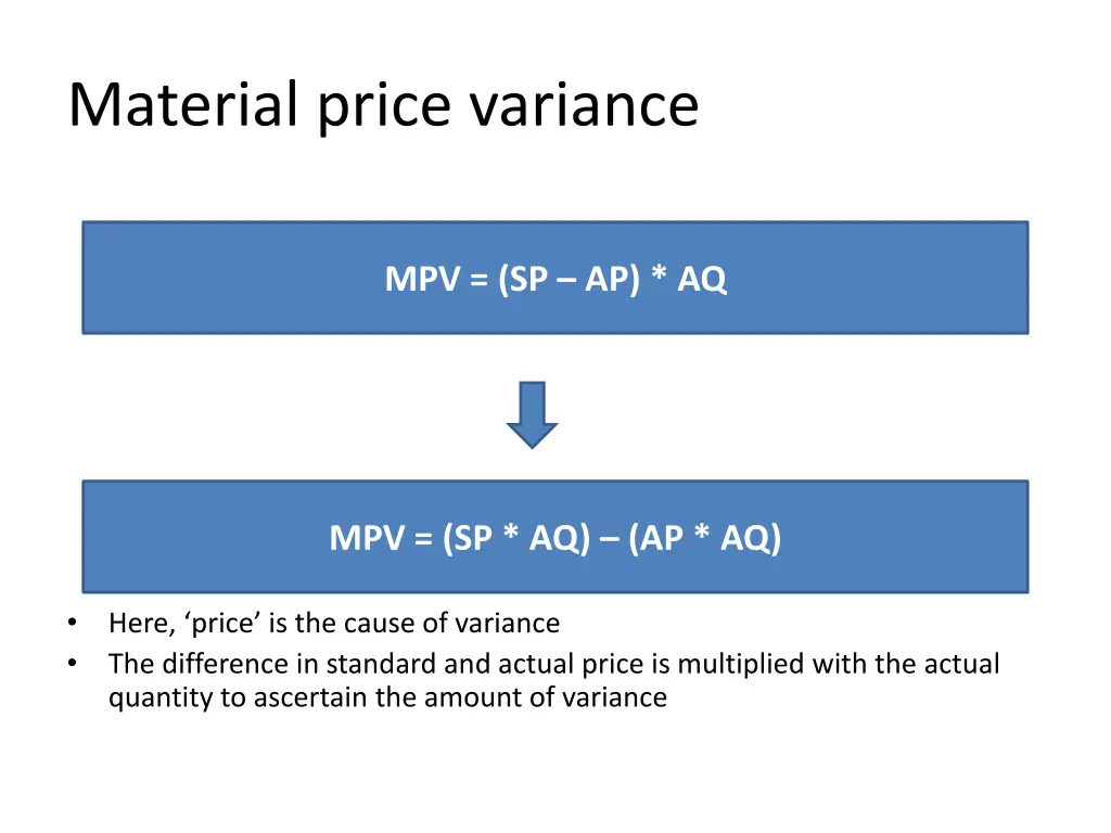 material price variance 2