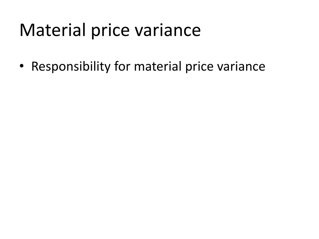 material price variance 7