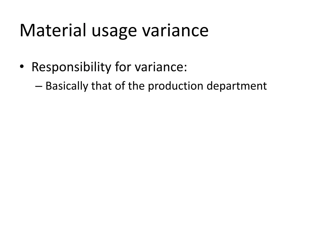 material usage variance 4