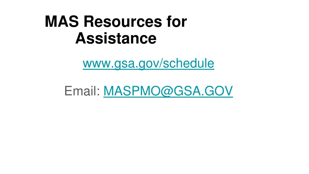 mas resources for assistance