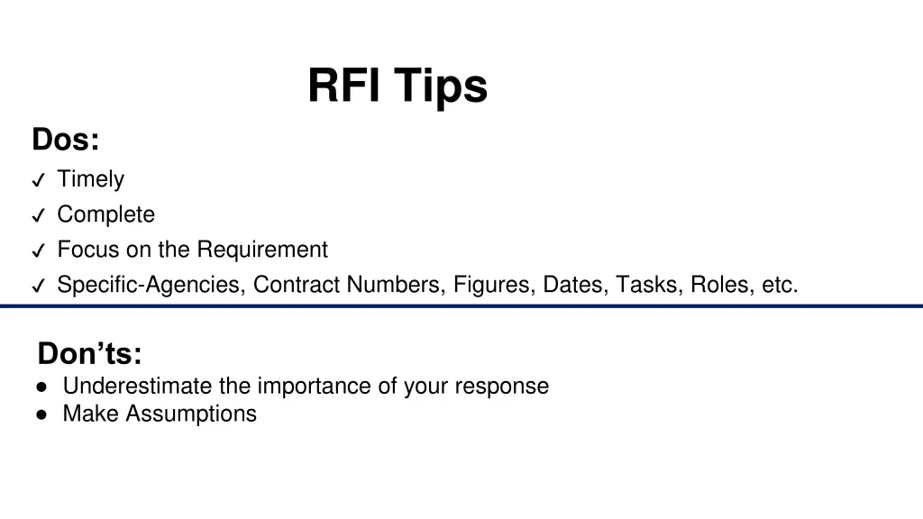 rfi tips