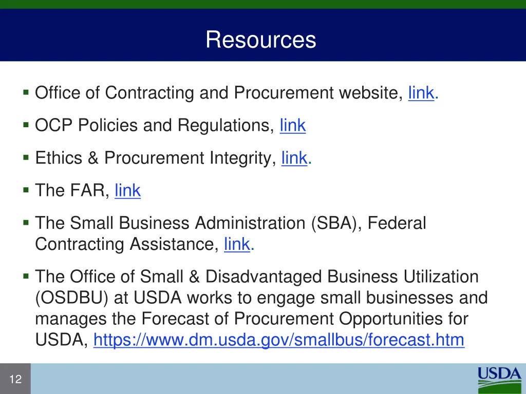 resources