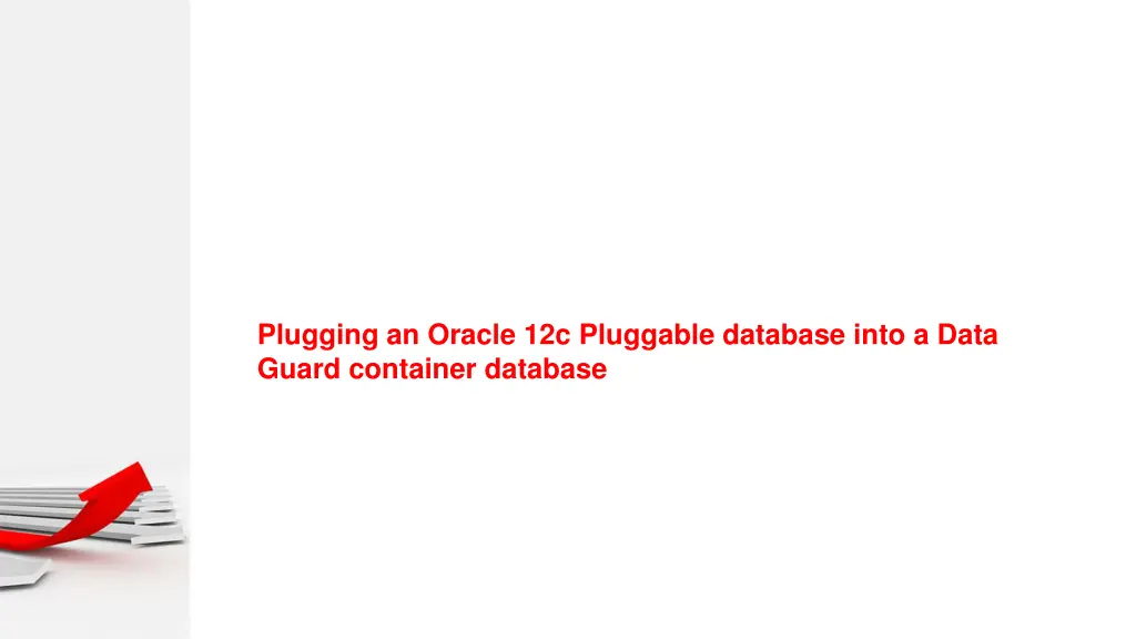 plugging an oracle 12c pluggable database into